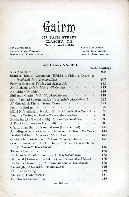 Gairm : Winter 1953 - No 6 | Immagine Gallery 2