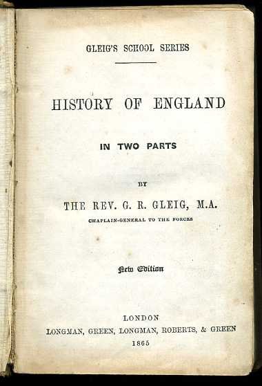 History of England (Gleig's School Series) | Immagine principale