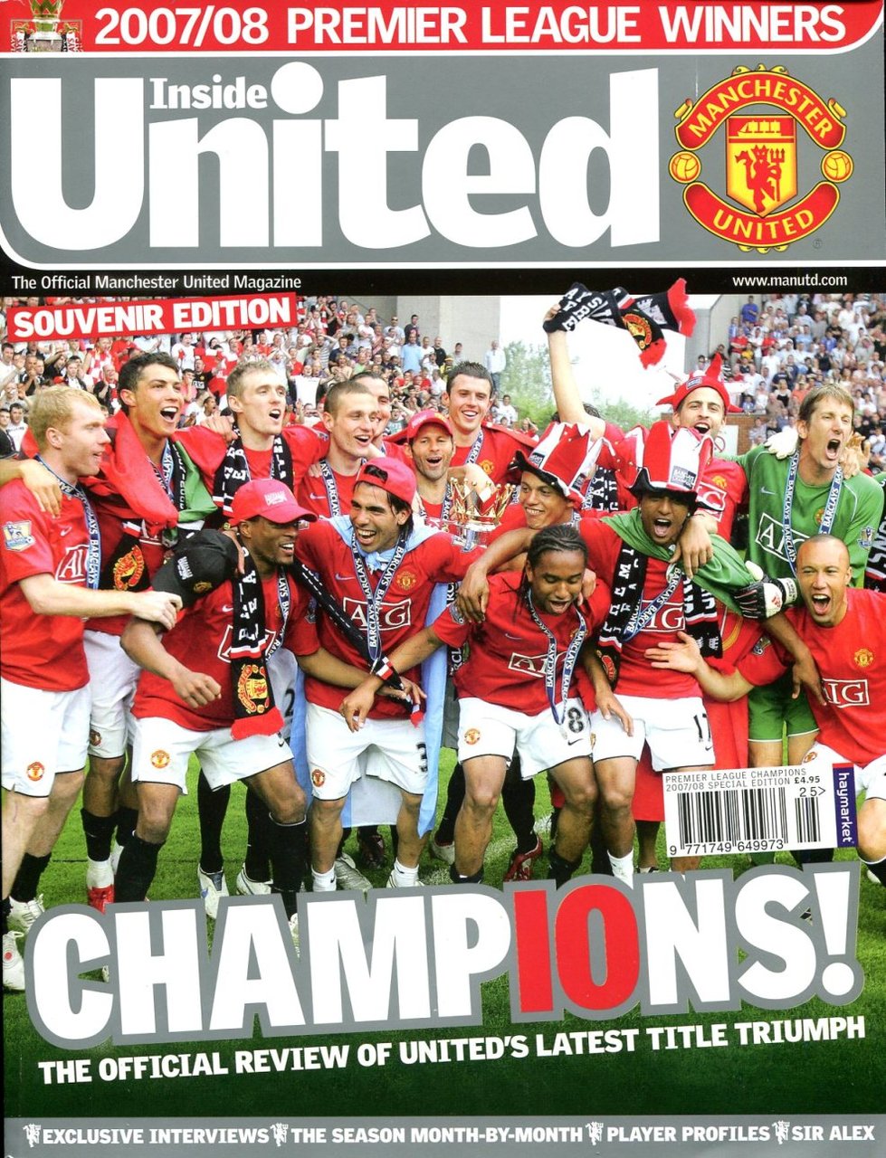 Inside United : Souvenir Edition : 2007/08 Premier League Winners | Immagine principale