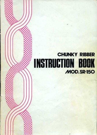 Instruction Book for MOD.SR-150 Chunky Ribber | Immagine Gallery 2