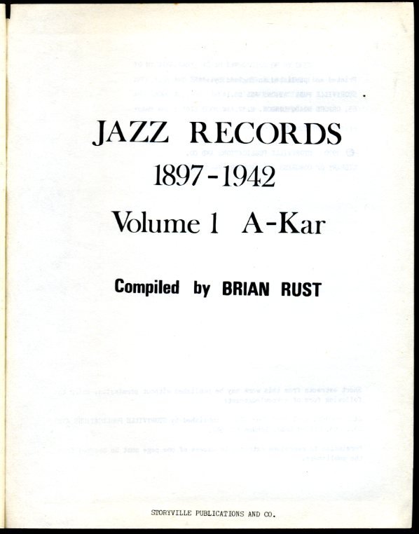 Jazz Records 1897-1942 : Volume 1 A-Kar | Immagine Gallery 2