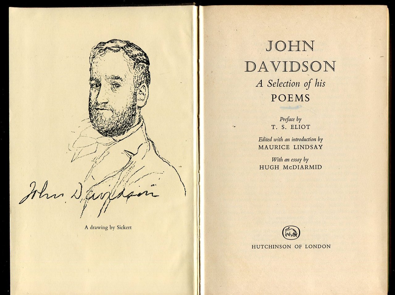 John Davidson : A Selection of His Poems | Immagine principale