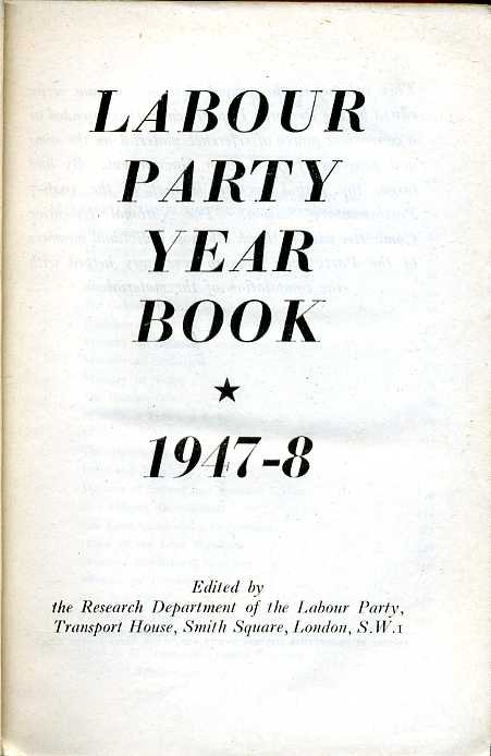 Labour Party Year Book 1947-8 | Immagine principale