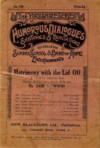 Matrimony with the Lid Off (comedy sketch) | Immagine principale