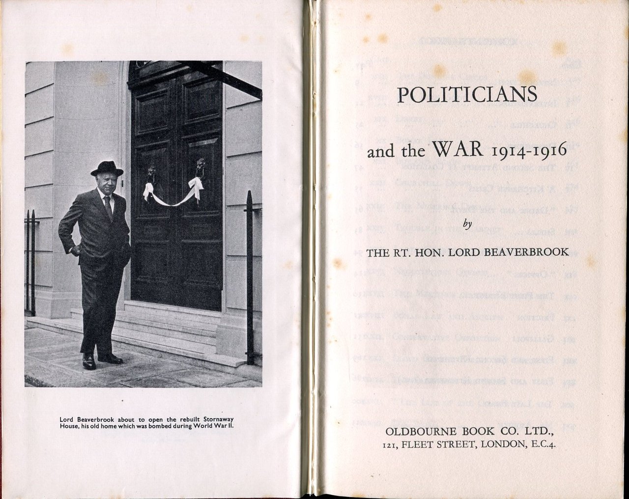 Politicians and the War 1914-1916 | Immagine principale