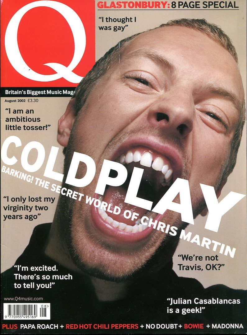Q Music Magazine : August 2002 : Coldplay/Chris Martin Front … | Immagine principale