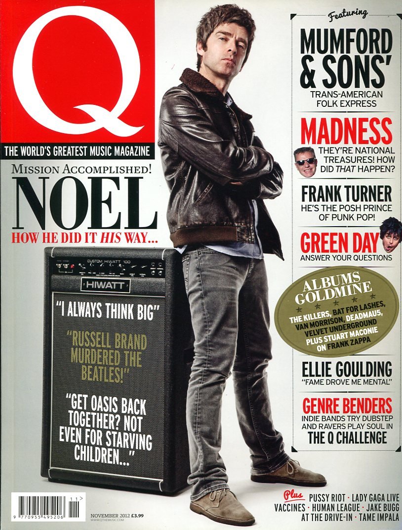 Q Music Magazine : November 2012 : Noel Gallagher on … | Immagine principale