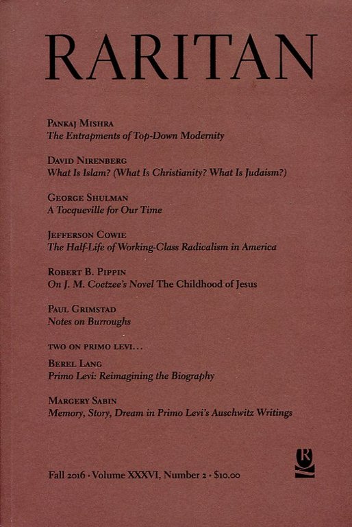 Raritan : A Quaterly Review : Fall 2016 - Vol … | Immagine Gallery 2