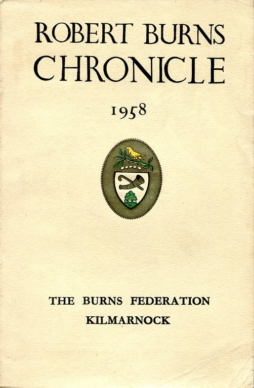 Robert Burns Chronicle 1958 | Immagine Gallery 2