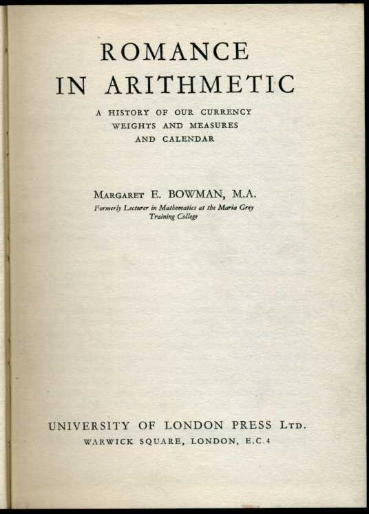 Romance in Arithmetic : A History of Our Currency Weights … | Immagine Gallery 2