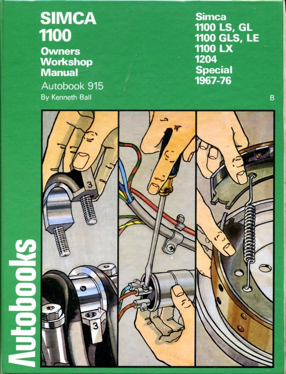 Simca 1100 1967-76 Autobook (The autobook series of workshop manuals) | Immagine Gallery 2