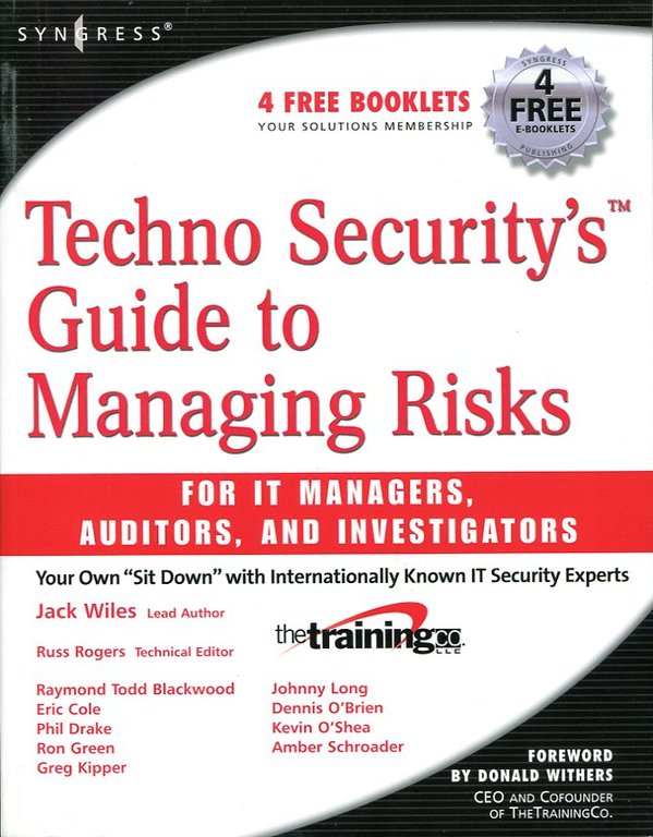 Techno Security's Guide to Managing Risks (Includes CD) | Immagine Gallery 2