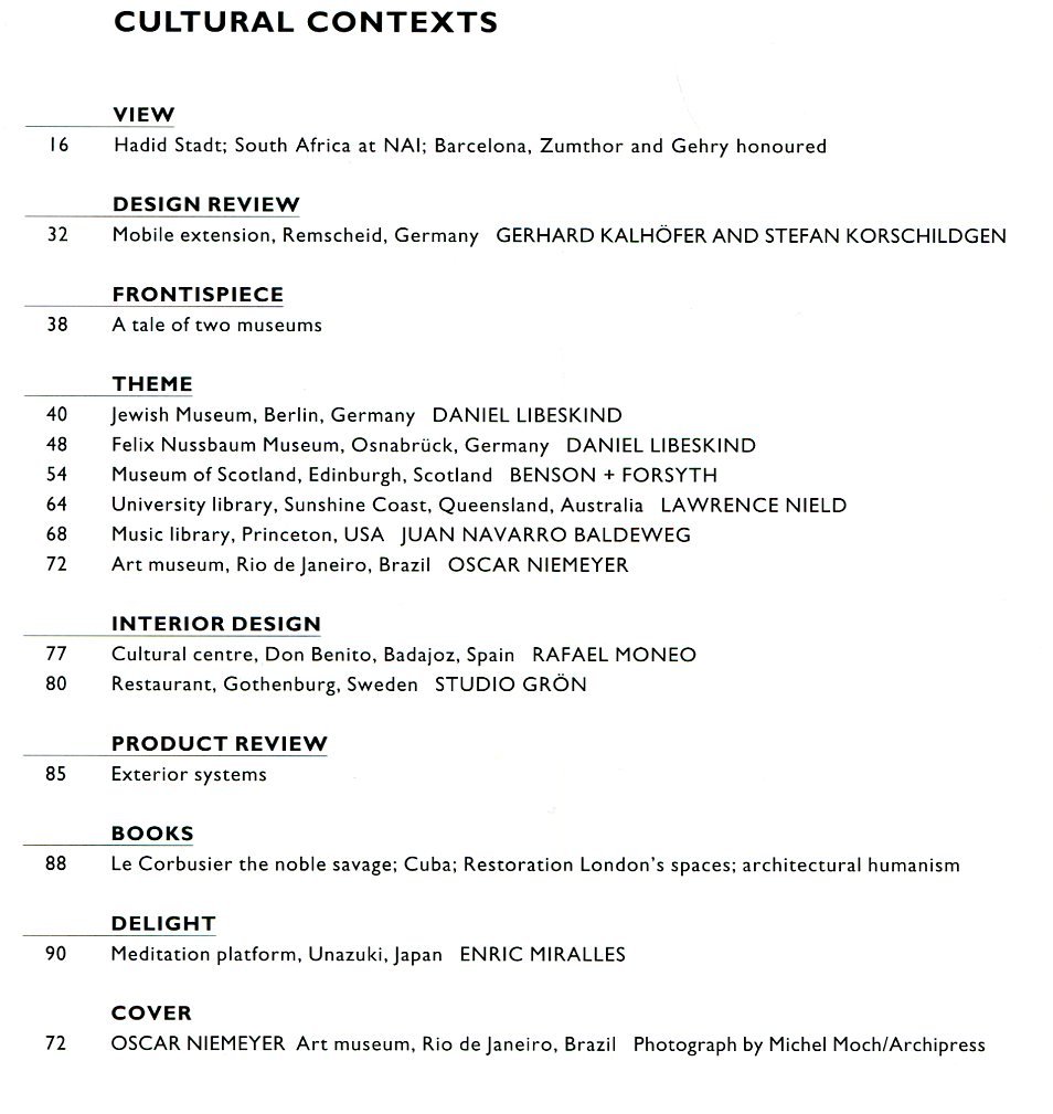 The Architectural Review No. 1226 April 1999 | Immagine principale