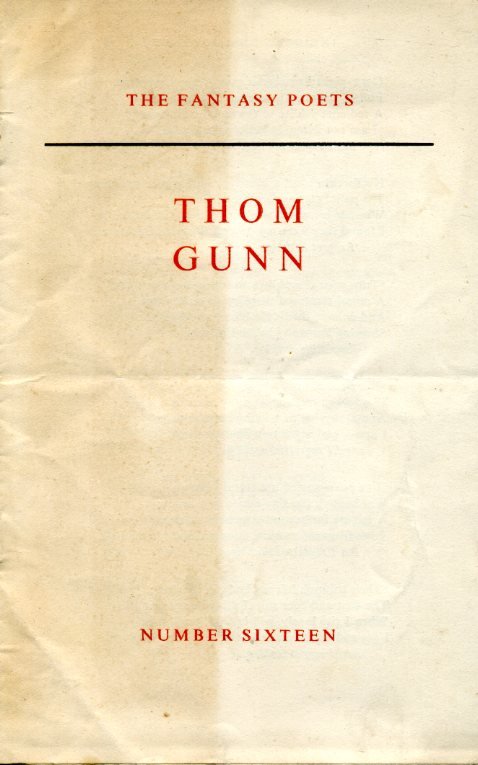 The Fantasy Poets Number 16 : Thom Gunn | Immagine Gallery 2