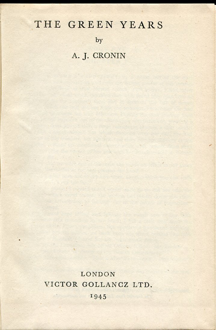 The Green Years | Immagine principale