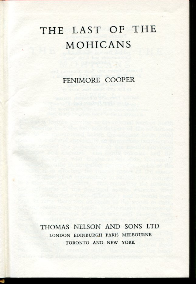 The Last of the Mohicans | Immagine principale