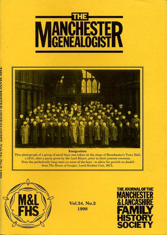 The Manchester Genealogist Vol 34 No 2 | Immagine principale