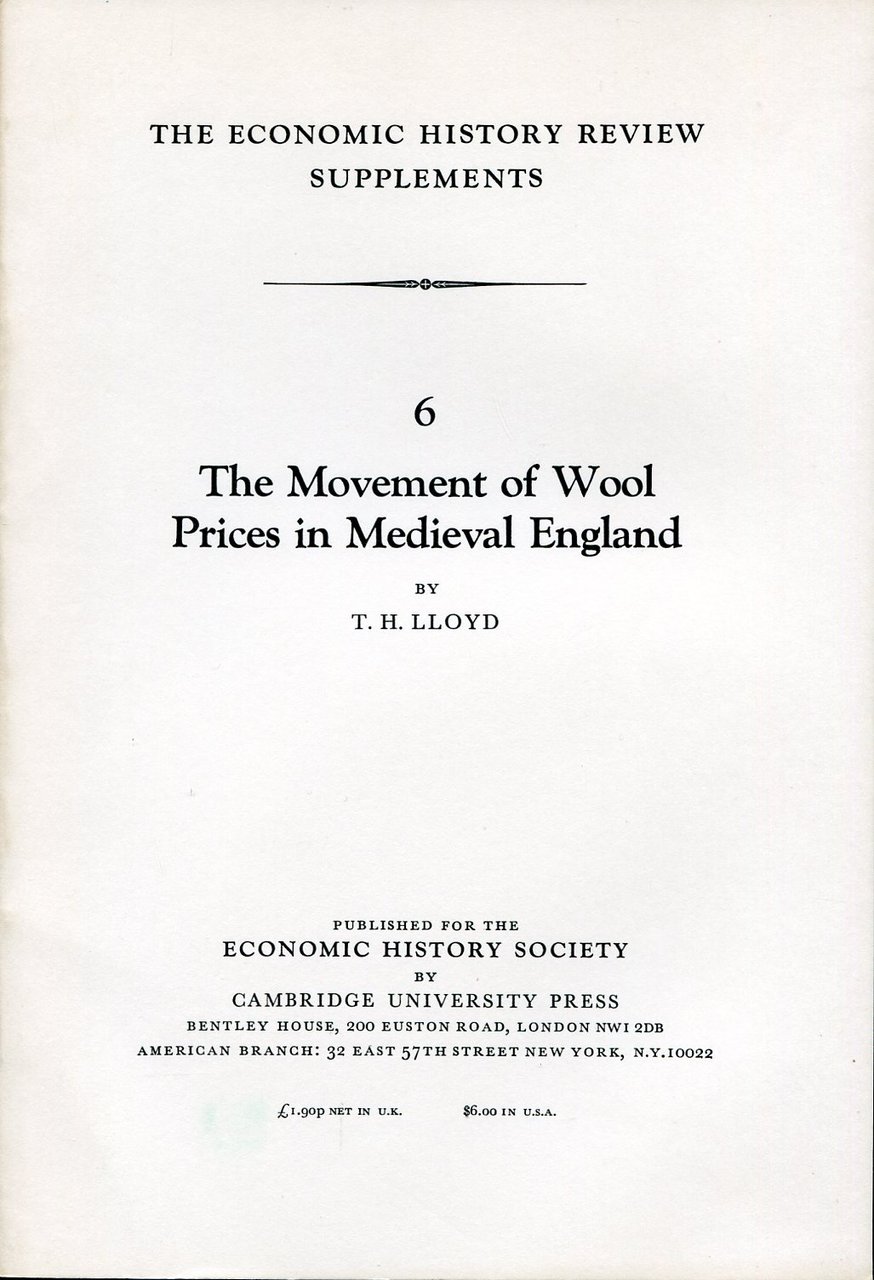 The Movement of Wool Prices in Medieval England | Immagine principale