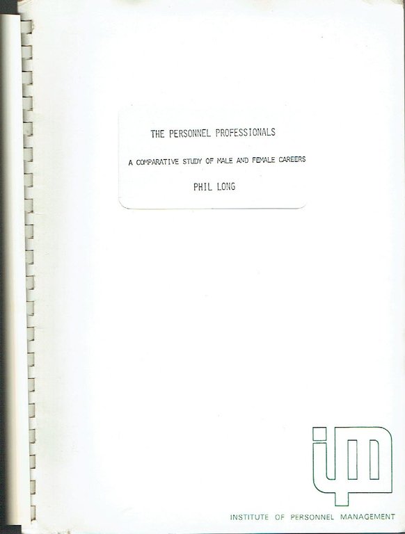 The Personnel Professionals ; A Comparative Study of Male and … | Immagine Gallery 2