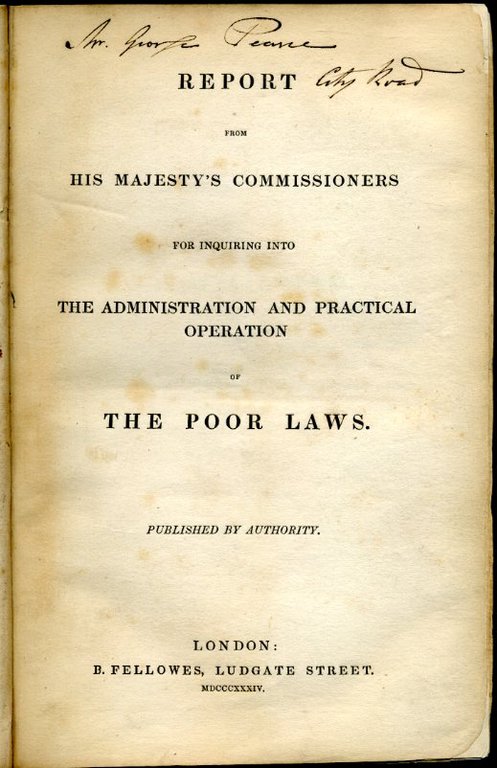 The Poor Laws : Report from His Majesty's Commissioners for … | Immagine Gallery 2