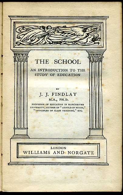 The School : An Introduction to the Study of Education | Immagine principale