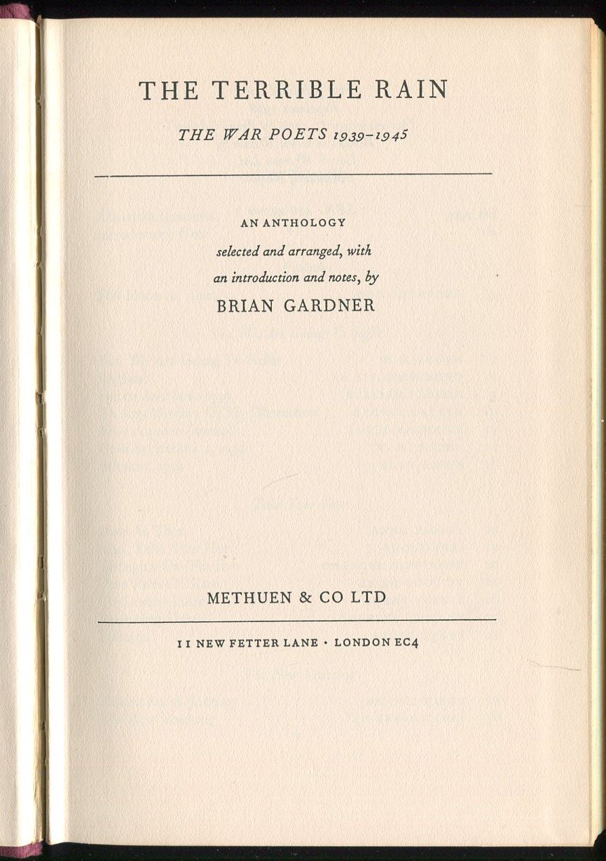The Terrible Rain : The War Poets 1939-1945 | Immagine principale