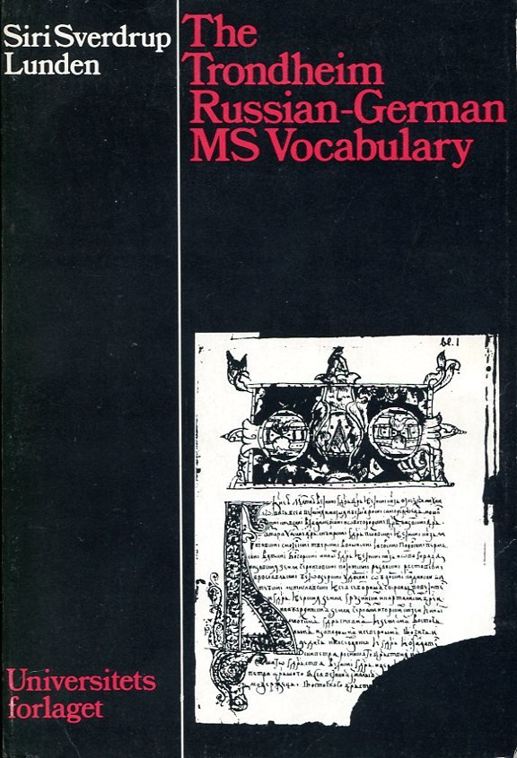 The Trondheim Russian-German MS Vocabulary: Contribution to 17th Century Russian … | Immagine principale