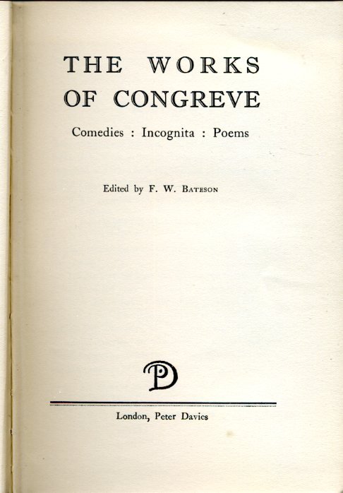 The Works of Congreve | Immagine Gallery 2