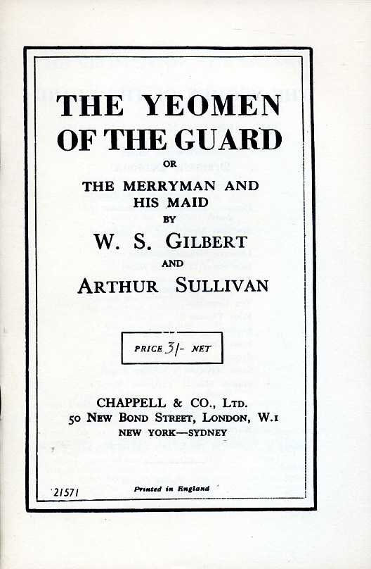 The Yeomen of the Guard or the Merryman and His … | Immagine principale