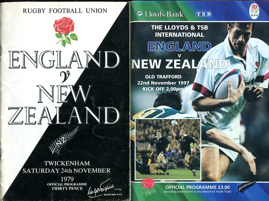 Two Rugby Football Union Programmes : England v New Zealand | Immagine principale