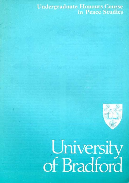Undergraduate Honours Course in Peace Studies Prospectus | Immagine Gallery 2