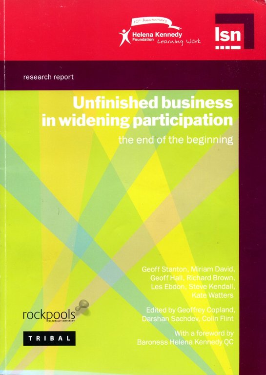 Unfinished Business in Widening Participation: The End of the Beginning | Immagine Gallery 2