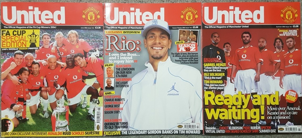 United : The Official Magazine of Manchester United (3 Vols … | Immagine principale