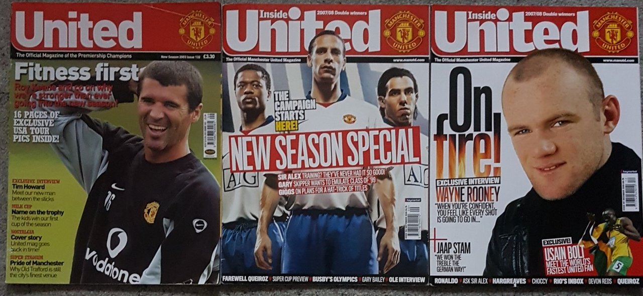 United : The Official Magazine of Manchester United (3 Vols … | Immagine principale