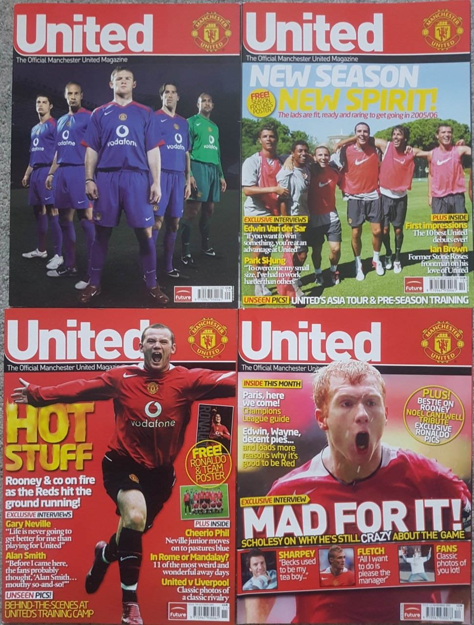 United : The Official Magazine of Manchester United (4 Vols … | Immagine principale