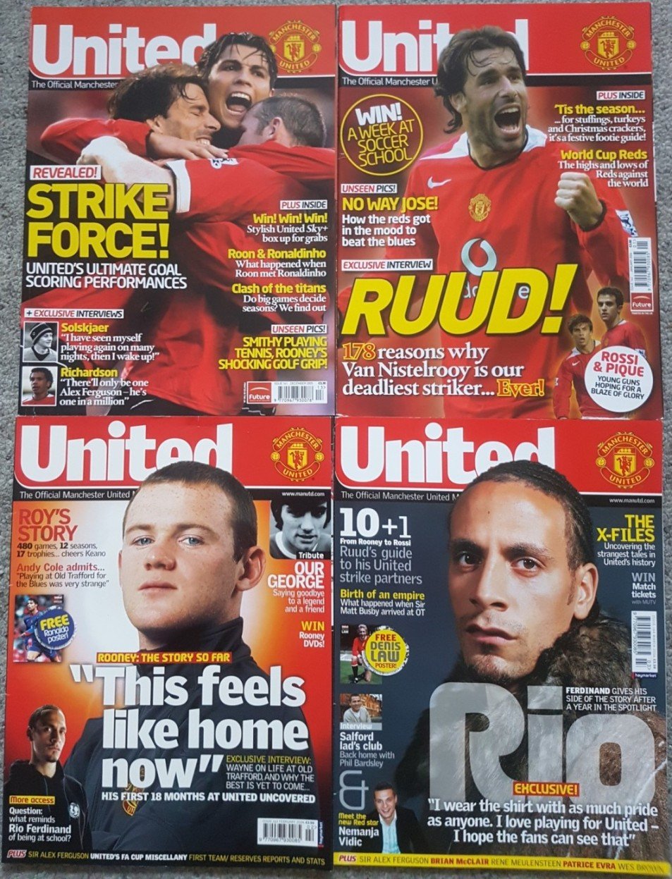 United : The Official Magazine of Manchester United (4 Vols … | Immagine principale