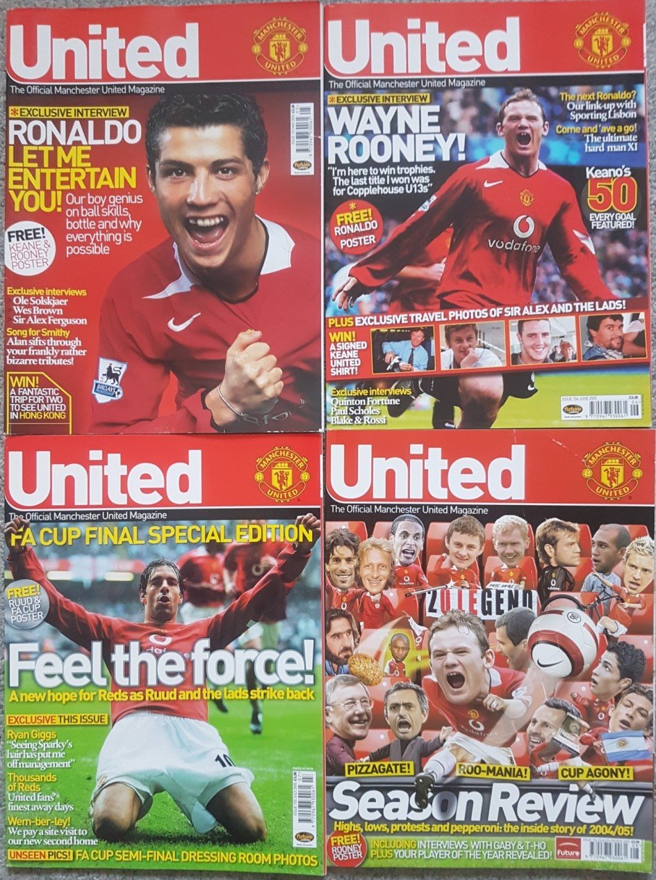 United : The Official Magazine of Manchester United (4 Vols … | Immagine principale