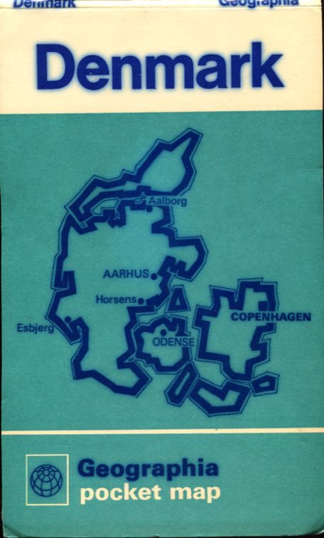 Vintage Denmark Map 1970 | Immagine principale