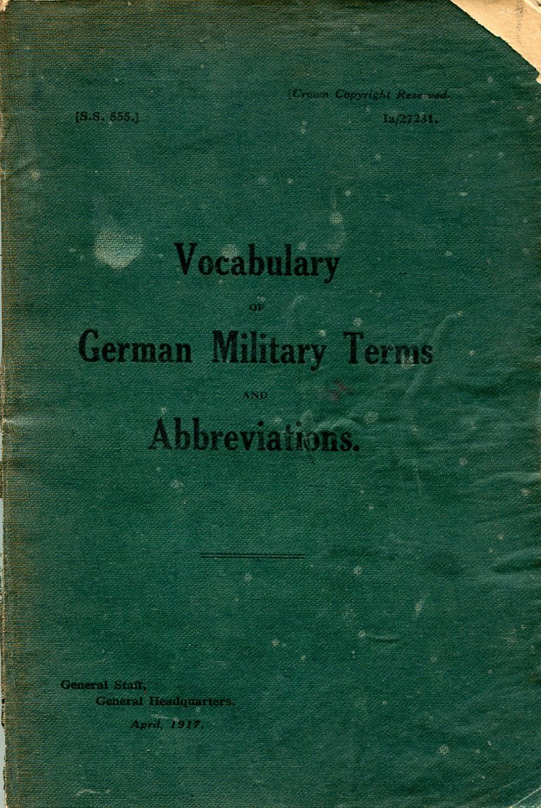 Vocabulary of German Military Terms and Abbreviations | Immagine principale