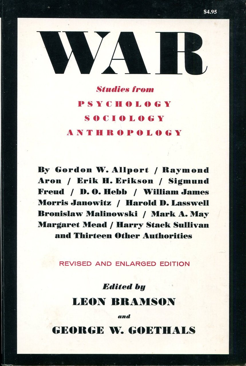 War : Studies from Psychology, Sociology, Anthropology | Immagine principale