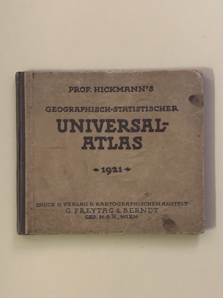 Geographisch-statistischer Universal Atlas Vollstandig neubearbeitet Von Alois Fischer