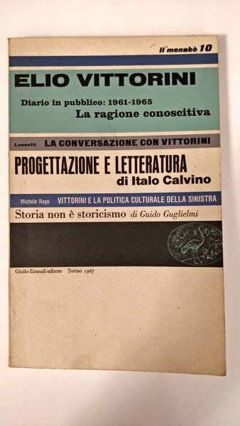 IL MENABO' 10 - Diario in pubblico: 1961 - 1965 …