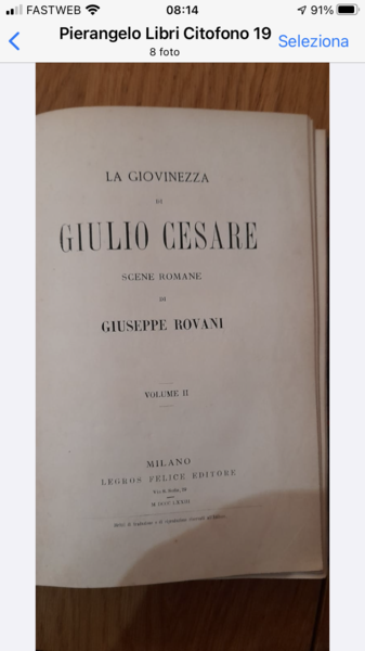 La giovinezza di Giulio Cesare, I edizione!