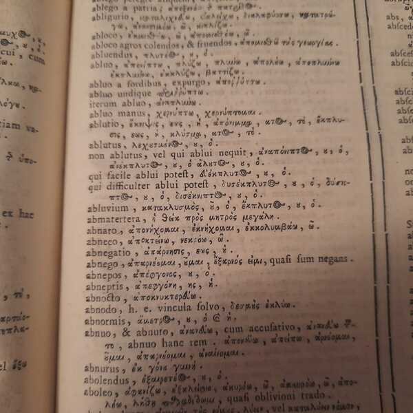 Lexicon Manuale Graeco-Latinum et Latino-Graecum Utrumque hac ultima Editione