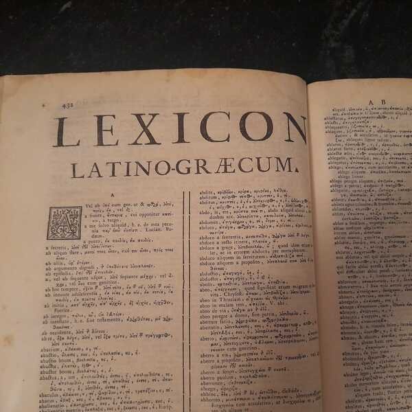 Lexicon Manuale Graeco-Latinum et Latino-Graecum Utrumque hac ultima Editione