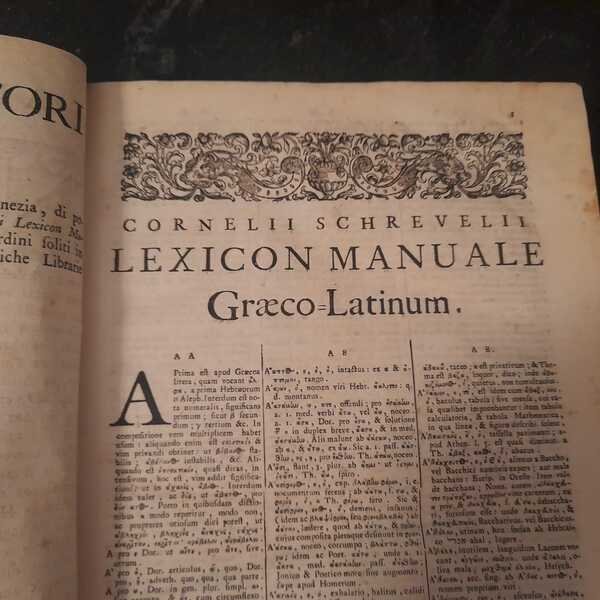 Lexicon Manuale Graeco-Latinum et Latino-Graecum Utrumque hac ultima Editione