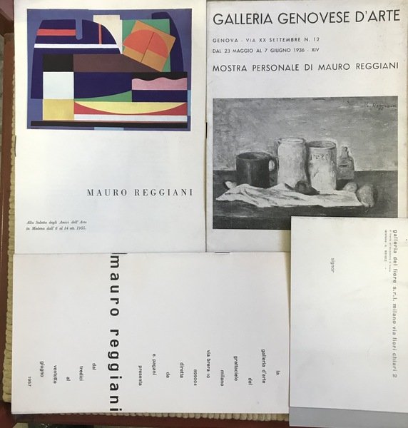 Mauro Reggiani, 4 cataloghi d'arte