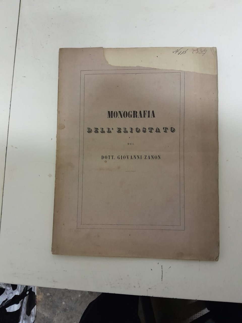 Monografia dell'eliostato
