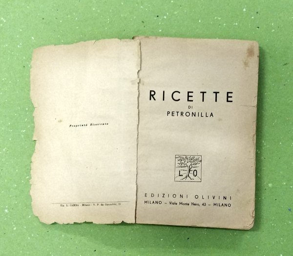 RICETTE DI PETRONILLA