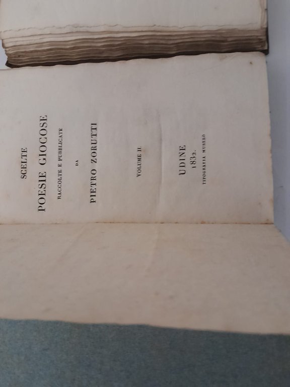 Scelte poesie giocose raccolte e pubblicate da Pietro Zorutti